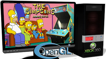 XENIA Xbox 360 Emulator - The Simpsons Arcade Game (2012). Gameplay. OpenGL. Test run on PC #1