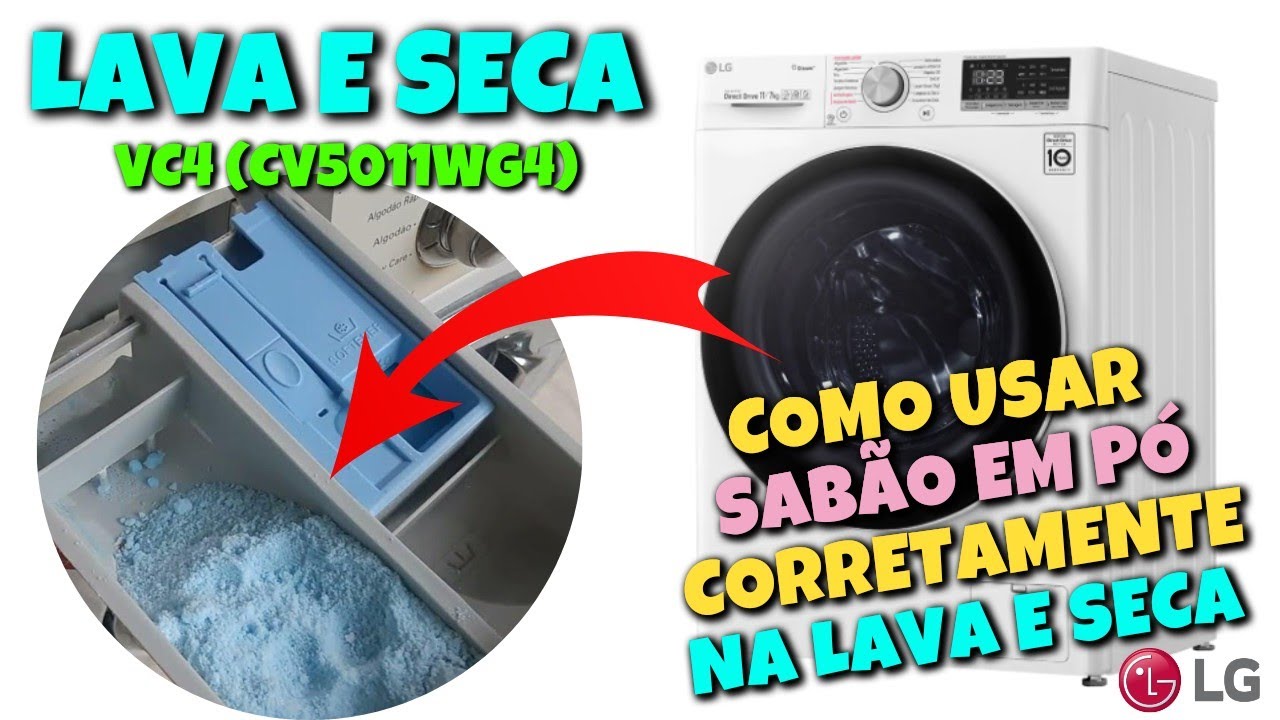 Como Usar Sabão Em Pó Na Lava e Seca | Dicas e Cuidados - YouTube
