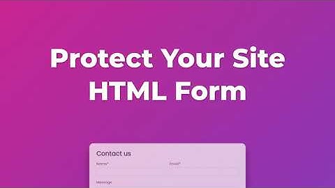How to protect your website HTML contact form from spam without CAPTCHA. Step by step guide.