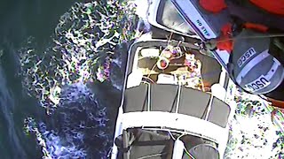 B-Roll and Interview: Coast Guard rescues 2 from yacht before vessel sank south of Monterey Bay
