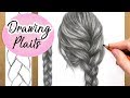 How To Draw A Plait / Braid: Hair Drawing Tutorial | Step by Step