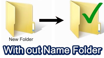 How to Create New Folder without Name / Show or Hide Icons / Folders / Files on Windows Desktop