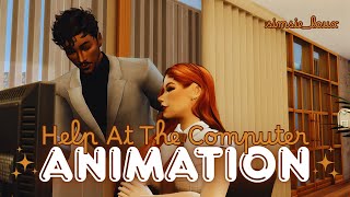 "Help At The Computer" 💻 FREE Sims 4 Animation • screenshot 4