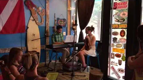 Rj singing Hallelujah while playing the piano 6-2016