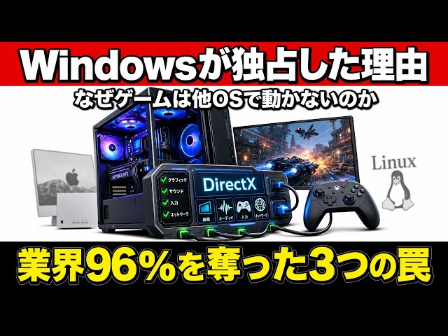 なぜゲームはWindows PCじゃないと出来ないのか？DirectXがMacを葬った