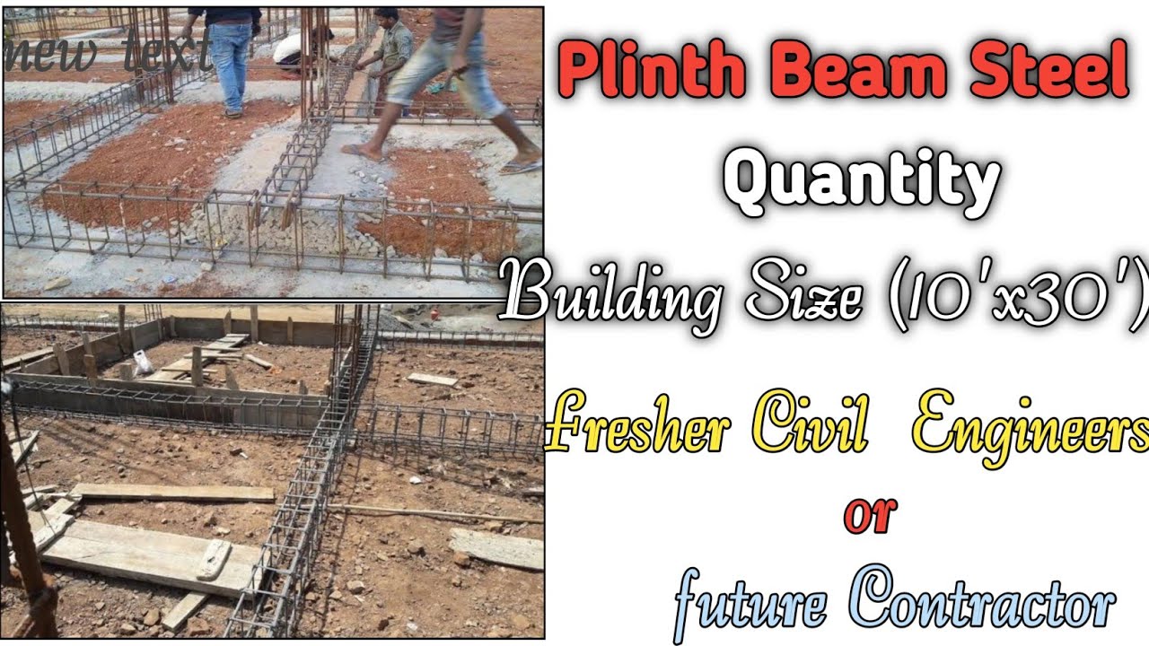Plinth BeamSteel ReinforcementSteel QuantityCalclulate building(10