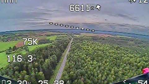 TBS Crossfire 10mw range test 7.5KM