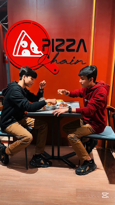 At Pizza Chain🍕  #tasintazim #reelsvideo