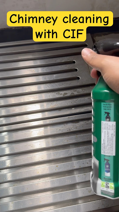 Cleaning chimney with CIF KITCHEN cleaner | It works like a Magic | Thanks to CIF #cif #kitchenhack
