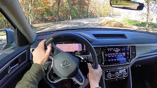 2021 Volkswagen Atlas V6 SEL R-Line - POV Test Drive (Binaural Audio)