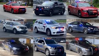 Police Cars Responding Compilation - Best of 2022