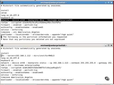 Red hat linux tutorial 08 Setting up a Kickstart File