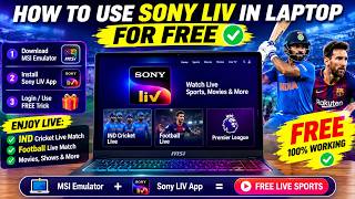 How to Watch Sony LIV on Laptop for FREE | Live Cricket & Football Using MSI Emulator screenshot 5