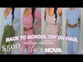 HUGE BACK TO SCHOOL TRY ON HAUL | FASHION NOVA, PRETTY LITTLE THING &amp; MORE