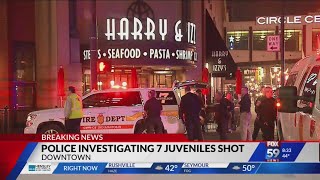 Downtown Indy shooting injures 7 juveniles