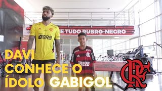 DAVI CONHECE O ÍDOLO GABIGOL NO NINHO DO URUBU