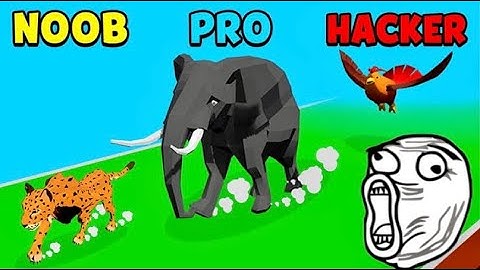 Animal Transform Noob vs Pro vs Hacker all levels Android,iOS games