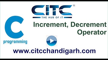Tutorial video on Increment and Decrement  operator in C language