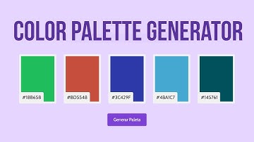🎨 CREA tu propio GENERADOR de PALETAS DE COLORES con HTML, CSS y JS | Tutorial PASO A PASO 🎨