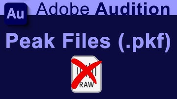 How to Turn Off the Auto Saving of Peak Files in Adobe Audition 2023