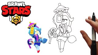 Drawing New Brawler Skin Inspector Colette - Brawl Stars New Season