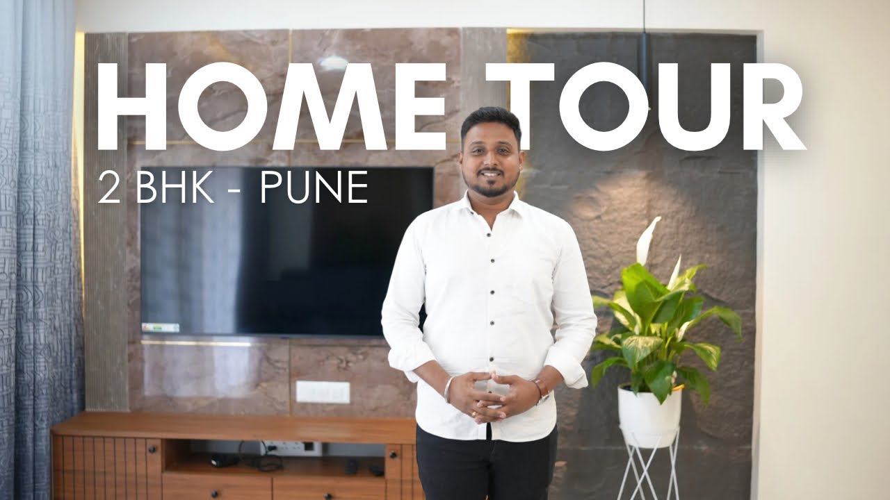 2BHK Flat Interior Design in Pune | Modern & Elegant Home Tour (Mid ...