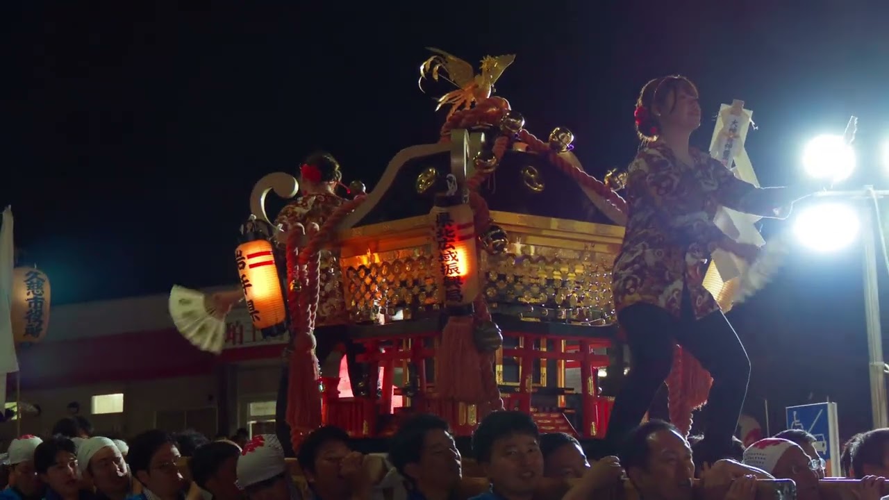 【前夜祭】『久慈秋まつり2025』こんなに近くで見れるなんて！「神輿」の迫力を体感せよ