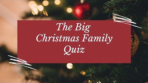 Fun Family Christmas Quiz Round 4