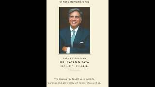  Ratan Tata A Legacy That Will Never Fade
