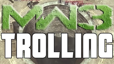 MW3 - BOTTOM OF THE WELL (Hiding Tactics/Trolling)