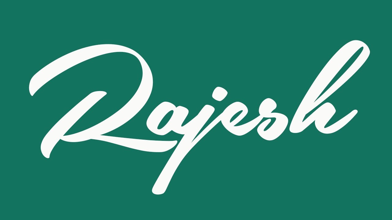 Rajesh Name Signature Style | Rajesh Signature Style | R Name ...