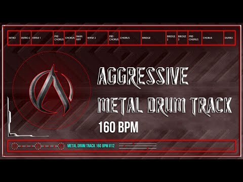 Aggressive Metal Drum Track 160 BPM | Preset 3.0 | Reissued (HQ,HD)