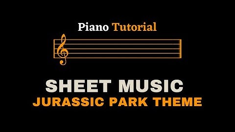 Jurassic Park Theme | Easy Piano Tutorial (Sheet Music/Score)