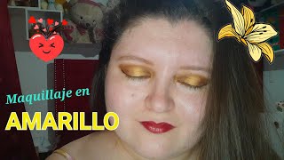 Maquillaje para vestimenta amarilla