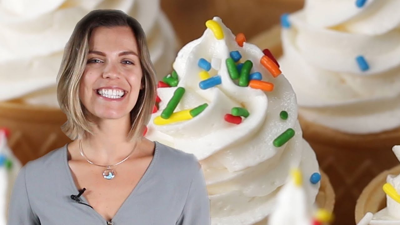 Betsy's Neapolitan Ice-Cream Cone Cupcakes • Tasty