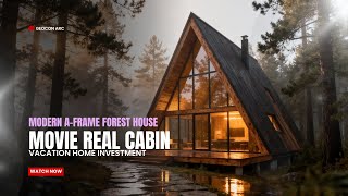 Modern A-Frame Forest House Movie Real Cabin Design By Geocon Arc