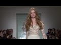 美しい白人モデルのファッションショー「REEM ACRA Bridal Spring 2015 Collection」