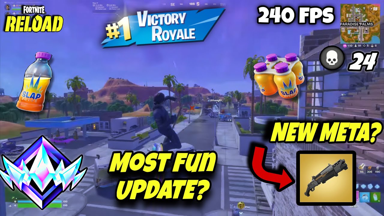 FUN RELOAD UPDATE‼️Op Pump Is Back With Slap Heals🧃‼️(240 FPS 4K) | 100+ Kills🎯