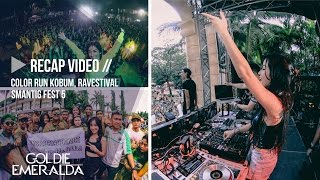 DJ Goldie Emeralda at 'Color Run Kota Bumi 2016', 'RAVESTIVAL 2015' & 'SMANTIG Fest 5' (RECAP Video)