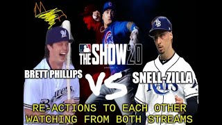 BRETT PHILLIPS VS BLAKE SNELL (Funny Reactions between streams) #mlbtheshow20playerstourney