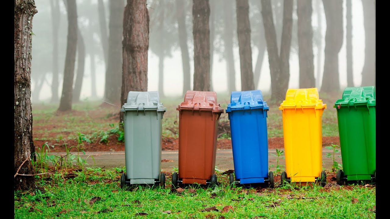 Contenedores de reciclaje y residuos; Tipos, colores y qué va en cada uno