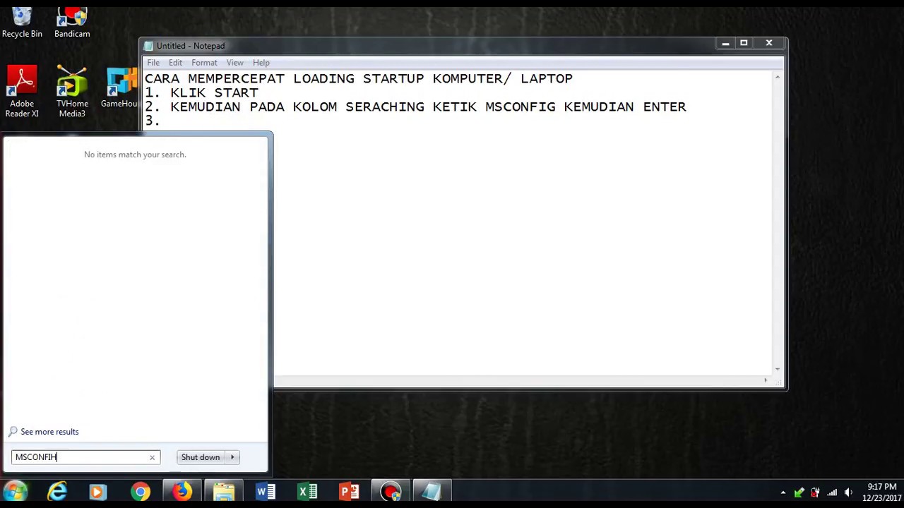 CARA MEMPERCEPAT LOADING STARTUP KOMPUTER/ LAPTOP - YouTube