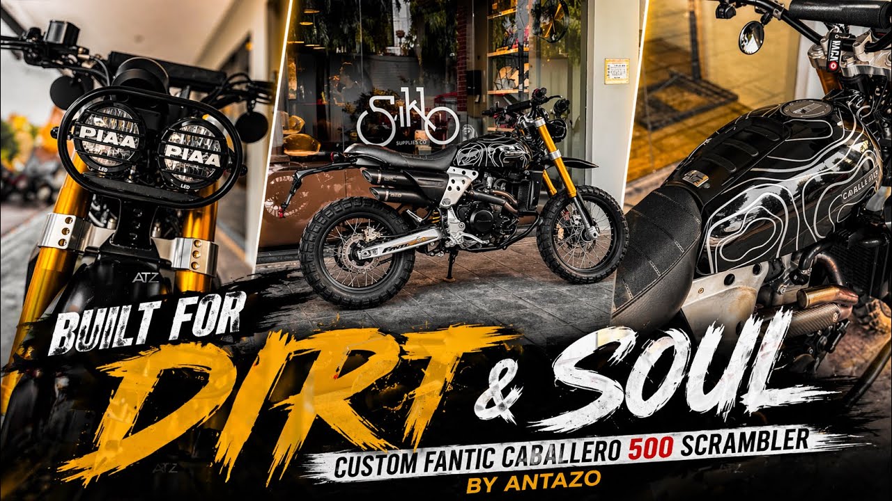 Fantic Caballero 500 Custom SCRAMBLER by Antazo Custom Motorcycles