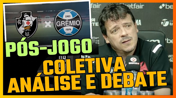 COLETIVA DO FERNANDO DINIZ, AO VIVO, COM IMAGENS. PÓS-JOGO, VASCO X GRÊMIO.