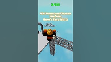 Some WRs in Error’s Time Trial 2 😱 #errorstimetrial2 #roblox #speedrun #shorts
