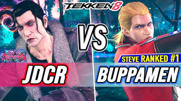 T8 🔥 JDCR (Dragunov) vs Buppamen (#1 Ranked Steve) 🔥 Tekken 8 High Level Gameplay