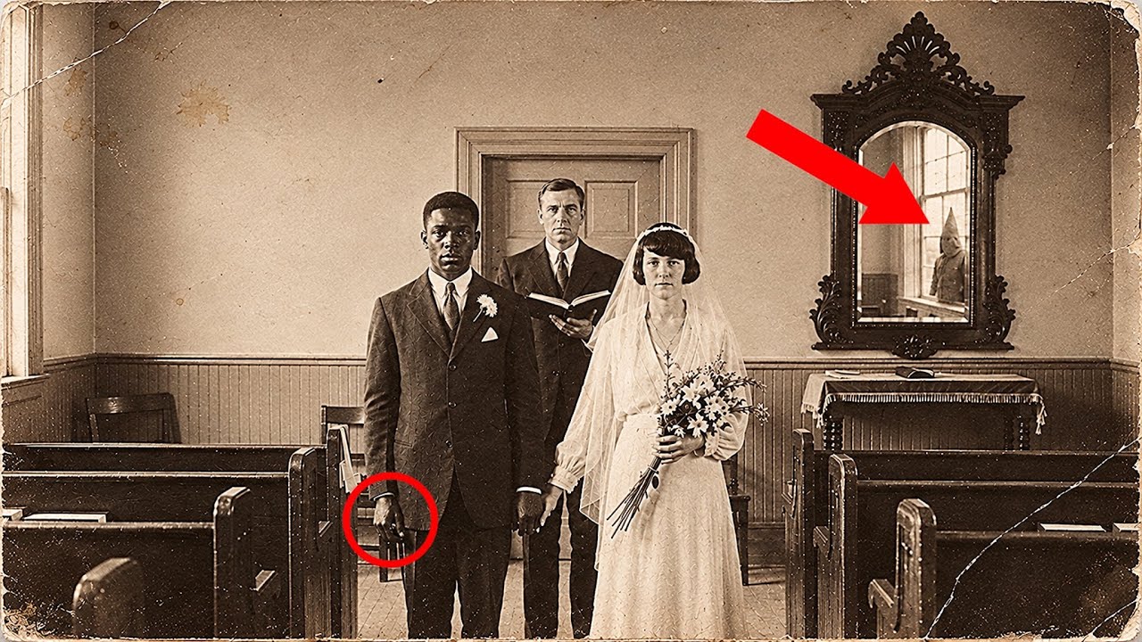 When a 1925 wedding photo arrived at the Detroit Historical Society, wrapped in yellow tissue paper, restoration specialist Marcus Williams noticed something strange in the background: a...