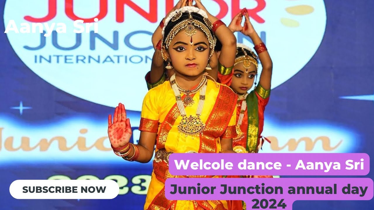 Aanya sri welcome dance performance || Junior Junction annual day ...