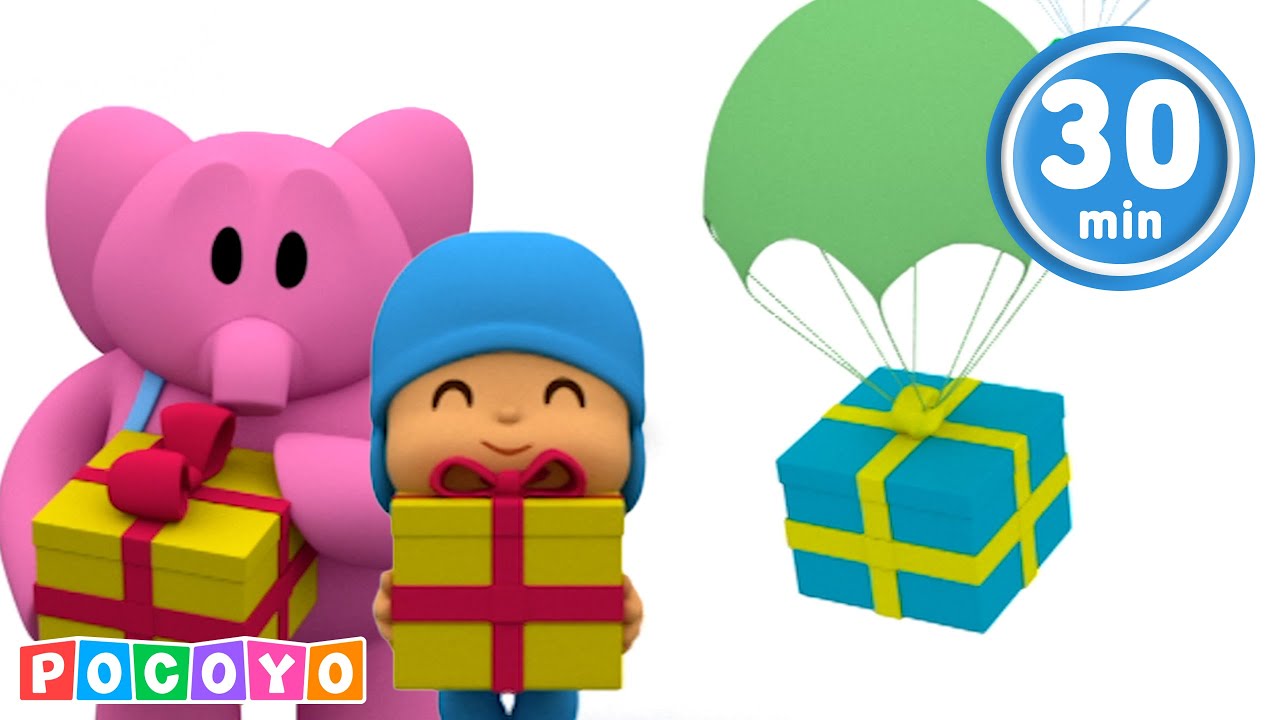 Pocoyo 🇦🇪 القناة الرسمية | 🎁 بوكويو الصغير يتلقى هدية خاصة من أصدقائه! رسوم أطفال