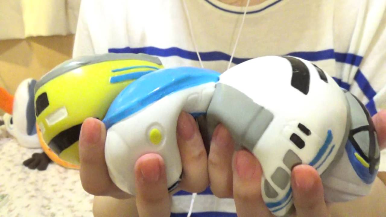 ASMR】新幹線 ピタミンを触る 水系スクイーズ 液体の音【音フェチ